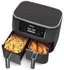 Ninja DZ201 Foodi 8 Quart 6-in-1 DualZone 2-Basket Air Fryer with 2 Independent Frying Baskets, Match Cook & Smart Finish to Roast, Broil, Dehydrate & More for Quick, Easy Meals, Grey 2
