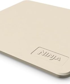 Ninja FlexFlame Upgrades 16’’ Artisan Pizza Stone, Durable Cordierite Stone, 5-Minute Pizzas, Homemade Artisan Pizza, Bread, Calzones, & More, Heat-Safe up to 600F, XL Surface, XSKPGPIZASTN