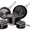 Ninja C29500 Foodi NeverStick Vivid 10-Piece Cookware Set with Lids, Nonstick, Durable & Oven Safe to 400°F, Cool-Touch Handles, Crimson Red 4