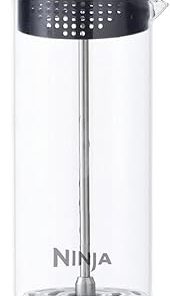 Ninja Coffee Bar Easy Milk Frother with Press Froth Technology, 5 oz. Clear/Black