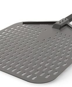 Ninja FlexFlame Upgrades 16'' Perforated Pizza Peel, Lightweight, Durable Aluminum, Heat-Safe up to 600F, XL Surface, XSKXLPIZAPEL