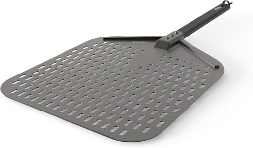 Ninja FlexFlame Upgrades 16'' Perforated Pizza Peel, Lightweight, Durable Aluminum, Heat-Safe up to 600F, XL Surface, XSKXLPIZAPEL
