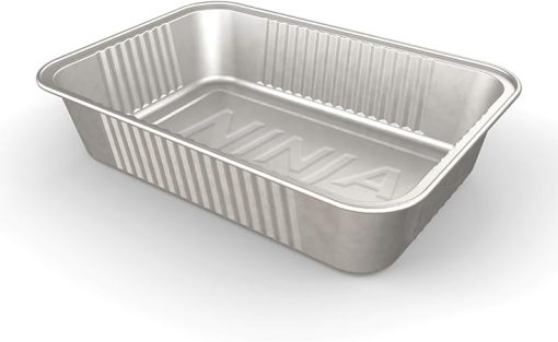 Ninja FlexFlame Upgrades Grease Tray Liners, Durable Aluminum, Disposable Drip Pans, Hassle-Free Cleanup, Set of 10, Compatible with PG300 Series, XSKGRSTRAYLNR