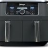 Ninja DoubleStack Air Fryer Oven 2-Basket, 8 QT, DoubleStack Technology Cooks 4 Foods at Once, Space Saving Design, 6-in-1 SL201C (Canadian Version) 4