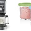 Ninja CREAMi Swirl Ice Cream and Soft Serve Maker, Sorbet, Milkshake, Frozen Yogurt, Low Calories Program & More, 13-in-1, Soft Serve Handle & (2) CREAMi Swirl 16oz Pints, For Kids & ALL ages, NC701C 3