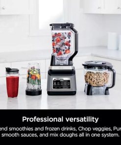 Ninja R-BN803TGT Professional Plus Kitchen Blender System and 8-Cup Food Processor with Auto-iQ, Black – Certified Refurbished 2
