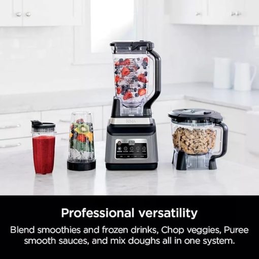 Ninja R-BN803TGT Professional Plus Kitchen Blender System and 8-Cup Food Processor with Auto-iQ, Black - Certified Refurbished - Image 2