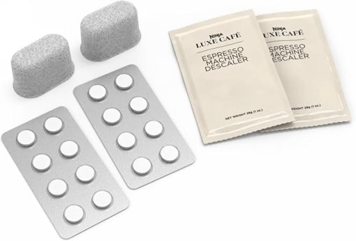 Ninja Luxe Cafe ​Espresso Cleaning Supply Kit, 4 Month Supply, Descale Packets, Cleaning Tablets, Water Filters​​, Espresso & Coffee Machine Cleaner, XSKCLRKT4MNSUP