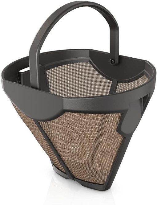 Ninja 134KKW300 Coffee Permanent Filter for CFP Dual Brew Models, Gold Tone Filter, Black 4.82'' x 4.17'' x 3.93'' - Image 2