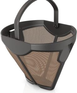 Ninja 134KKW300 Coffee Permanent Filter for CFP Dual Brew Models, Gold Tone Filter, Black 4.82'' x 4.17'' x 3.93''
