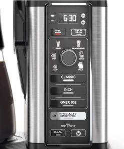 Ninja Specialty Coffee Maker CM400, Removable Water Reservoir, Glass Carafe, Single-Cup Brewing Fold Away Cup Platform 2