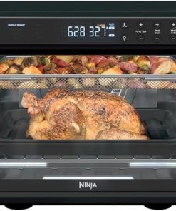 Ninja DT202BK Foodi 8-in-1 XL Pro Air Fry Oven, Large Countertop Convection Oven, Digital Toaster Oven, 1800 Watts, Black, 12 in. (Renewed)