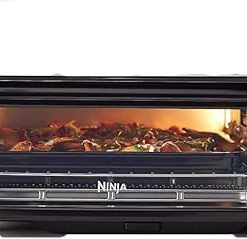 Ninja SP101 Foodi 8-in-1 Air Fry Large Toaster Oven Flip-Away for Storage Dehydrate Keep Warm 1800w XL Capacity Piano shiny BLACK (Renewed) 2