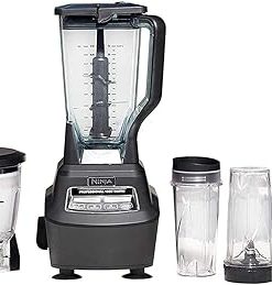 BL770 Mega Kitchen System, 1500W, 72-oz Pitcher, 64-oz. Processor Bowl, (4) Four 16-oz. To-Go Cups
