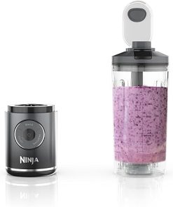 Ninja BC251GY Blast Max Personal Cordless Blender for Smoothies, Blend, Ice Crush, 22 oz. Twist & Go Vessel, Gray - Certified Refurbished