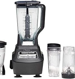 BL770 Mega Kitchen System, 1500W, 72-oz Pitcher, 64-oz. Processor Bowl, (4) Four 16-oz. To-Go Cups Nin