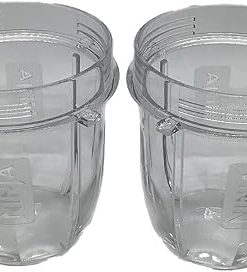 Genuine Nutri Ninja 12oz Tritan Cup for BL451 BL455 BL481 BL486 BL491 BL492 BL642 BL682 BL685 BL682 BL687 BL2013 NN100 Blender, 2-Pack