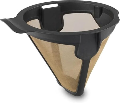 Ninja Coffee Permanent Filter for Hot and Cold Brewed System, for Coffee Grounds, Gold Tone Filter, Compatible with CP307, 119KKWCP30 - Image 2