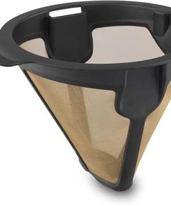 Ninja Coffee Permanent Filter for Hot and Cold Brewed System, for Coffee Grounds, Gold Tone Filter, Compatible with CP307, 119KKWCP30