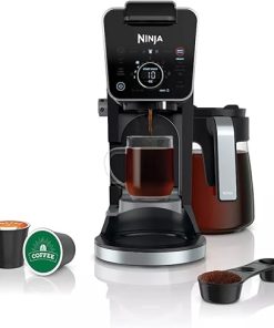 Ninja CFP301 DualBrew Pro Specialty 12-Cup Drip Maker with Glass Carafe, Single-Serve for Coffee Pods or Grounds, with 4 Brew Styles, Frother & Separate Hot Water System, Black 2