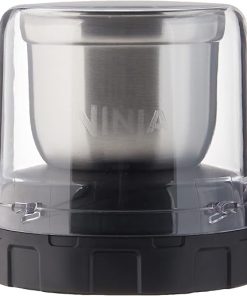 Ninja Foodi Coffee & Spice Grinder, Compatible only with Ninja SS100, SS350, and SS400 series blenders, Compact, Pulverize Through Tough Spices, 12-Tbsp Capacity, Stainless Steel & Black, XSKGRINDER 2