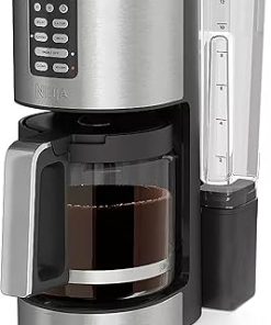 Ninja DCM201 14 Cup XL Coffee Maker PRO, 2 Brew Styles Classic & Rich, 4 Programs Small Batch, Delay Brew, Freshness Timer & Keep Warm, No Permanent Filter or Scoop Included*, Stainless (Renewed)