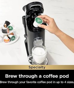 Ninja | Coffee Maker | Single Serve |Brew with Coffee Pods & Grounds| Compatible with K-Cup Coffee Pods | 4 Brew Styles, up to 24oz Cup Sizes & 56oz Removable Reservoir | Black | PB051 2