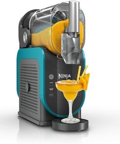 Ninja SLUSHi Professional Frozen Drink Maker with RapidChill Technology, 88 oz. Frozen Drink & Slushie Machine, 2 Preset Programs, Frozen Margaritas, and More, Premium Accents, Teal, FS299