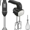 Ninja CI101 Foodi Power Mixer System, 750-Peak-Watt Immersion Blender and Hand Mixer, EasyGlide Beaters, Whisk, 3-Cup Blending Vessel, Black (Renewed) 3