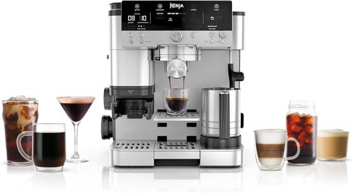 Ninja Luxe Café Premier Series, Espresso Machine, Drip & Cold Brew Coffee Maker, Built-in Grinder, Assisted Handling, Hands-free Frother, Dairy or Non-Dairy - Image 2