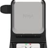 Ninja BW1000C Belgian Waffle Maker, Nonstick, 5 Shade Settings, Easy to Clean, Black/Silver, 12 inch 3