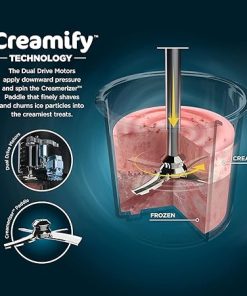 Ninja NC301 CREAMi, Ice Cream, Gelato, Milkshake, Sorbet, and Smoothie Bowl Maker, 7 One-Touch Programs, Blue (Renewed) 2