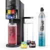 Ninja Thirsti Drink System, Soda Maker, Create Unique Sparkling & Still Drinks, Personalize Size & Flavor, Carbonated Water Machine, 60L CO2 Cylinder & Variety of Flavored Water Drops, Black WC1001