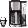 Ninja CFP301 DualBrew Pro Specialty 12-Cup Drip Maker with Glass Carafe, Single-Serve for Coffee Pods or Grounds, with 4 Brew Styles, Frother & Separate Hot Water System, Black 4