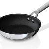 Ninja C60020 Foodi NeverStick Stainless 8-Inch Fry Pan, Polished Stainless-Steel Exterior, Nonstick, Durable & Oven Safe to 500°F, Silver