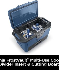 Ninja FrostVault Cooler Divider Insert & Cutting Board, Multipurpose Removable Divider, Easy to Clean, Dishwasher Safe, Designed to Fit Ninja FrostVault, Black, XSKCUTBRDDIVDR 2