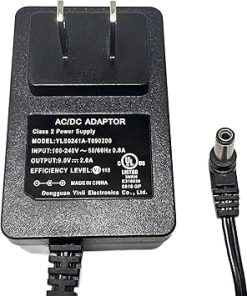 Ninja Power Adapter for BL580 CT661V CT671AV CT672V Smart Screen Blender Duo – AC/DC, 12V DC Barrel, 2A, 1W, Black, Wall Mount, Plastic, 1 Count 2