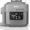 Ninja DZ550 Foodi 10 Quart 6-in-1 DualZone Smart XL Air Fryer with 2 Independent Baskets, Smart Cook Thermometer for Perfect Doneness, Match Cook & Smart Finish to Roast, Dehydrate & More, Grey (Renewed) 4