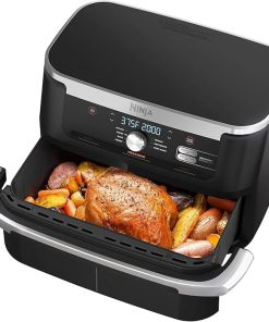 Ninja AD600CO Foodi 7-in-1 DualZone FlexBasket Air Fryer with 11-qt MegaZone (Renewed) Bundle with 2 Year Enhanced Protection Pack 2