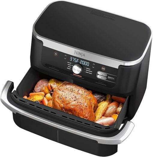 Ninja AD600CO Foodi 7-in-1 DualZone FlexBasket Air Fryer with 11-qt MegaZone (Renewed) Bundle with 2 Year Enhanced Protection Pack - Image 2