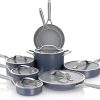 Ninja Pots and Pans Set Non Stick | Comfort Grip 10-Piece Cookware Set with NeverStick | Frying Pan, Sauce Pan With Lid, Stock Pot with Lid, Nonstick, Dishwasher Safe, Oven Safe to 400°F, CW69010 3