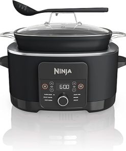 Ninja MC1010 Foodi PossibleCooker PLUS - Sous Vide & Proof 6-in-1 Multi-Cooker, with 8.5 Quarts, Slow Cooker, Dutch Oven & More, Glass Lid & Integrated Spoon, Nonstick, Oven Safe Pot to 500°F, Black