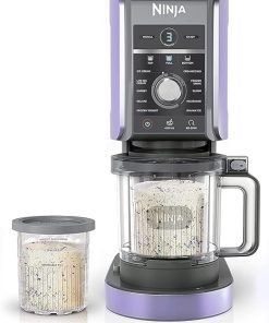Ninja NC501 CREAMi Deluxe 11-in-1 Ice Cream & Frozen Treat Maker for Ice Cream, Sorbet, Milkshakes, Frozen Drinks Lavender (Renewed)