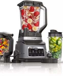 Ninja R-BN803TGT Professional Plus Kitchen Blender System and 8-Cup Food Processor with Auto-iQ, Black - Certified Refurbished