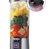 Ninja Fit Compact Personal Blender, Portable Blender for-Smoothies, Shakes, Food Prep, and Frozen Blending, 700-Watt Base, (2) 16-oz. Cups and Spout Lids, Black QB3001SS 3