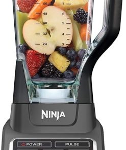 Ninja Professional Blender 1000W, Total Crushing Technology for Smoothies, Ice Crushing & Frozen Fruit, Full-Size Countertop Blender, 72-oz. Pitcher, Black & Grey, BL610