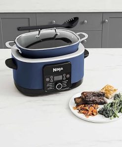 Ninja Foodi PossibleCooker PRO 8.5 Quart Multi-Cooker, with 8-in-1 Slow Cooker, Dutch Oven, Steamer & More, Glass Lid & Integrated Spoon, Nonstick, Oven Safe Pot to 500°F, Navy (Blue) 2