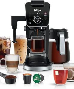 Ninja Drip Coffee Maker With K Cup Combo, DualBrew Pro Specialty Coffee System, Coffee Machine Compatible with K-Cup Pods, 12 Cup Single Serve Coffee Makers with Paper Filter, CFP301