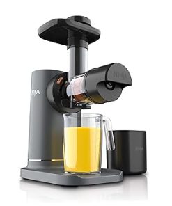 Ninja NeverClog Cold Press Juicer, Powerful Slow Juicer with Total Pulp Control, Countertop, Electric, 2 Pulp Functions, Dishwasher Safe, 2nd Generation, Charcoal, JC151