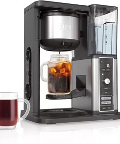 Ninja Hot & Iced XL Coffee Maker with Rapid Cold Brew, 4 Brew Styles, 8 Sizes Small Cup to Travel Mug, Single-Serve Coffee Brewer, 12-Cup Carafe, Permanent Filter, Removable Reservoir, Black, CM371 (Renewed)